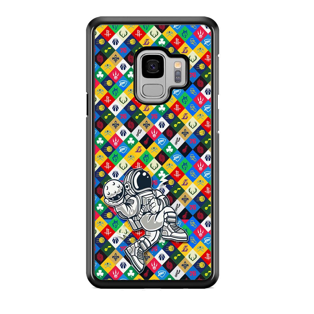 Astronauts Ball of Champion Samsung Galaxy S9 Case-Rubber Black (2D Case)-Oxvistore