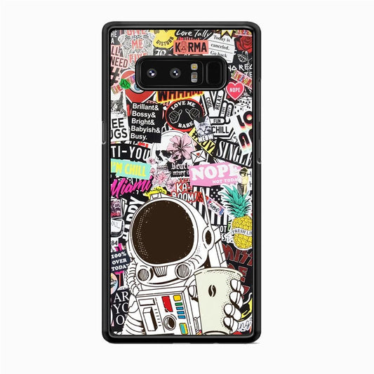 Astronauts Coffee Cheers Samsung Galaxy Note 8 Case-Oxvistore