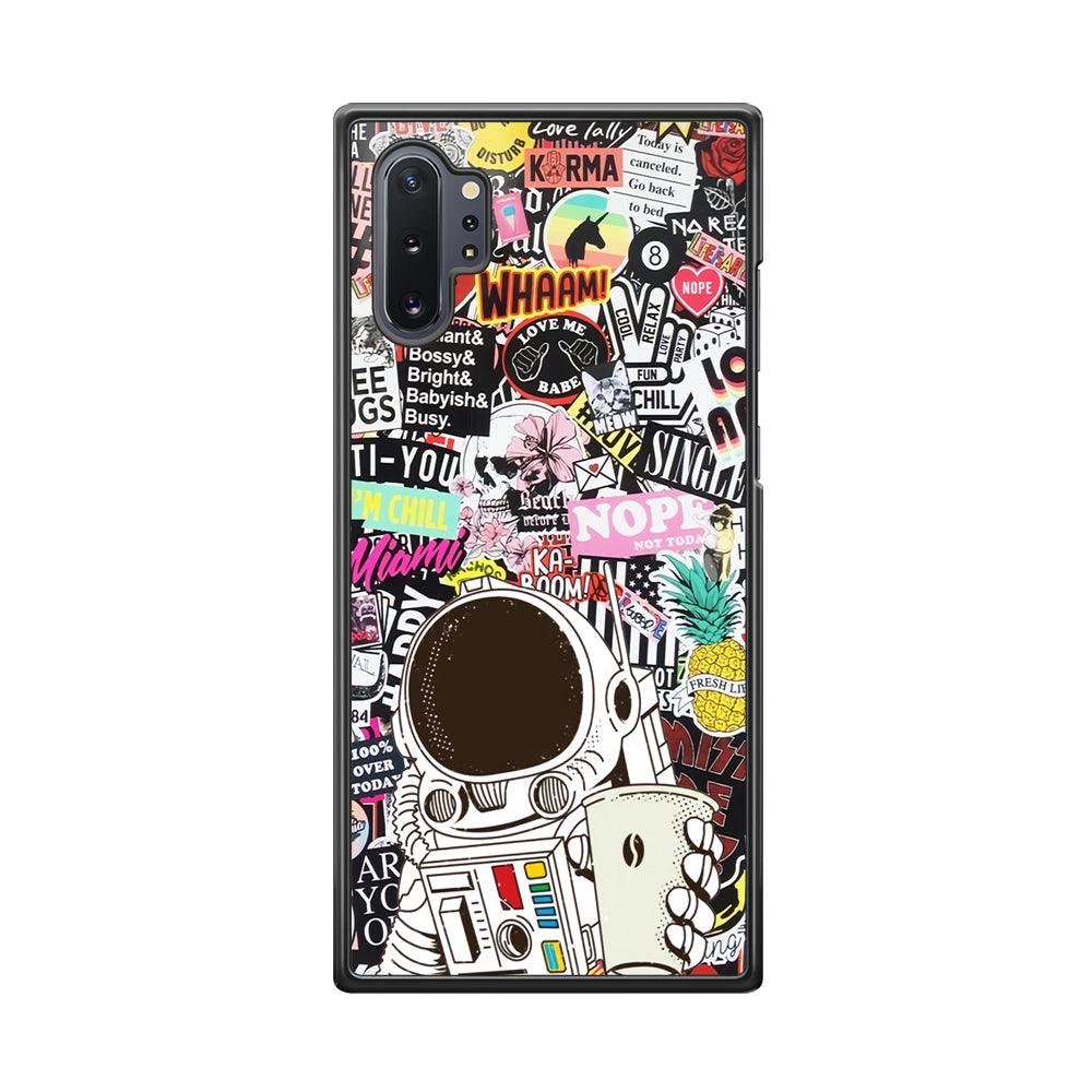 Astronauts Coffee Cheers Samsung Galaxy Note 10 Plus Case-Oxvistore