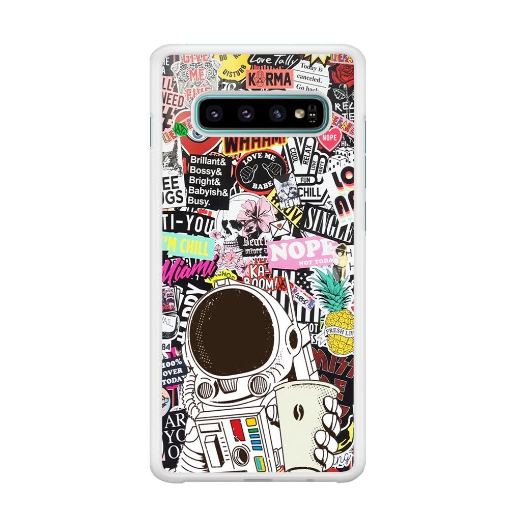 Astronauts Coffee Cheers Samsung Galaxy S10 Plus Case-Oxvistore