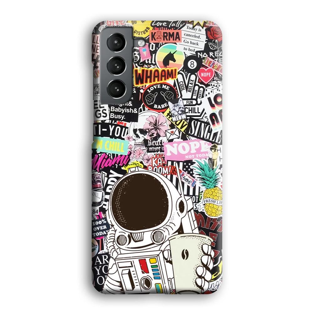 Astronauts Coffee Cheers Samsung Galaxy S21 Plus Case-Oxvistore