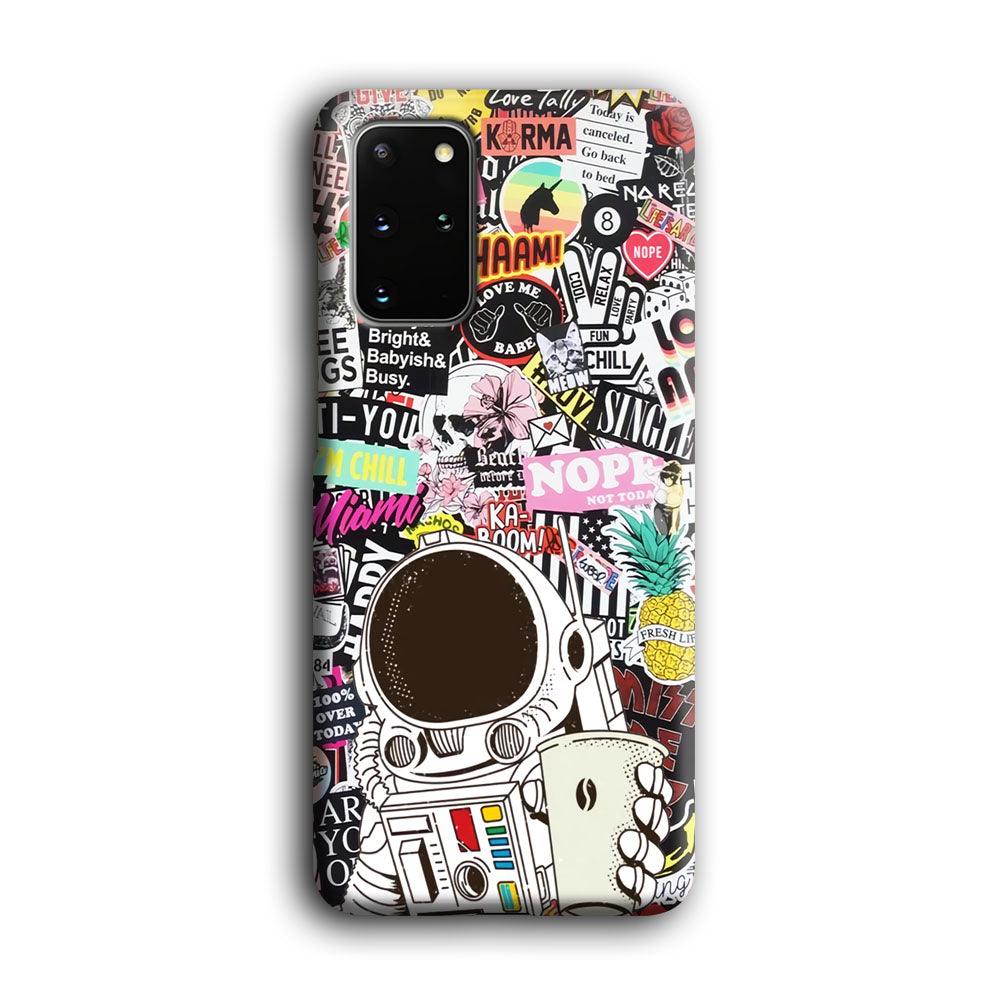 Astronauts Coffee Cheers Samsung Galaxy S20 Plus Case-Oxvistore