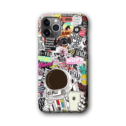 Astronauts Coffee Cheers iPhone 11 Pro Max Case-Oxvistore