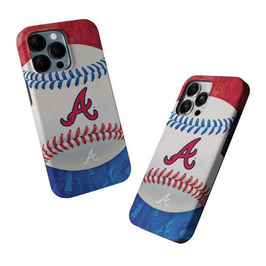 Atlanta Braves Ball 2 in 1 Tough Phone Case-Oxvistore