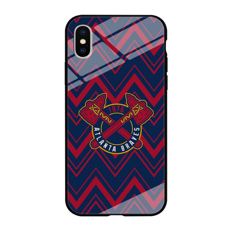 Atlanta Braves Double Power iPhone X Case-Oxvistore