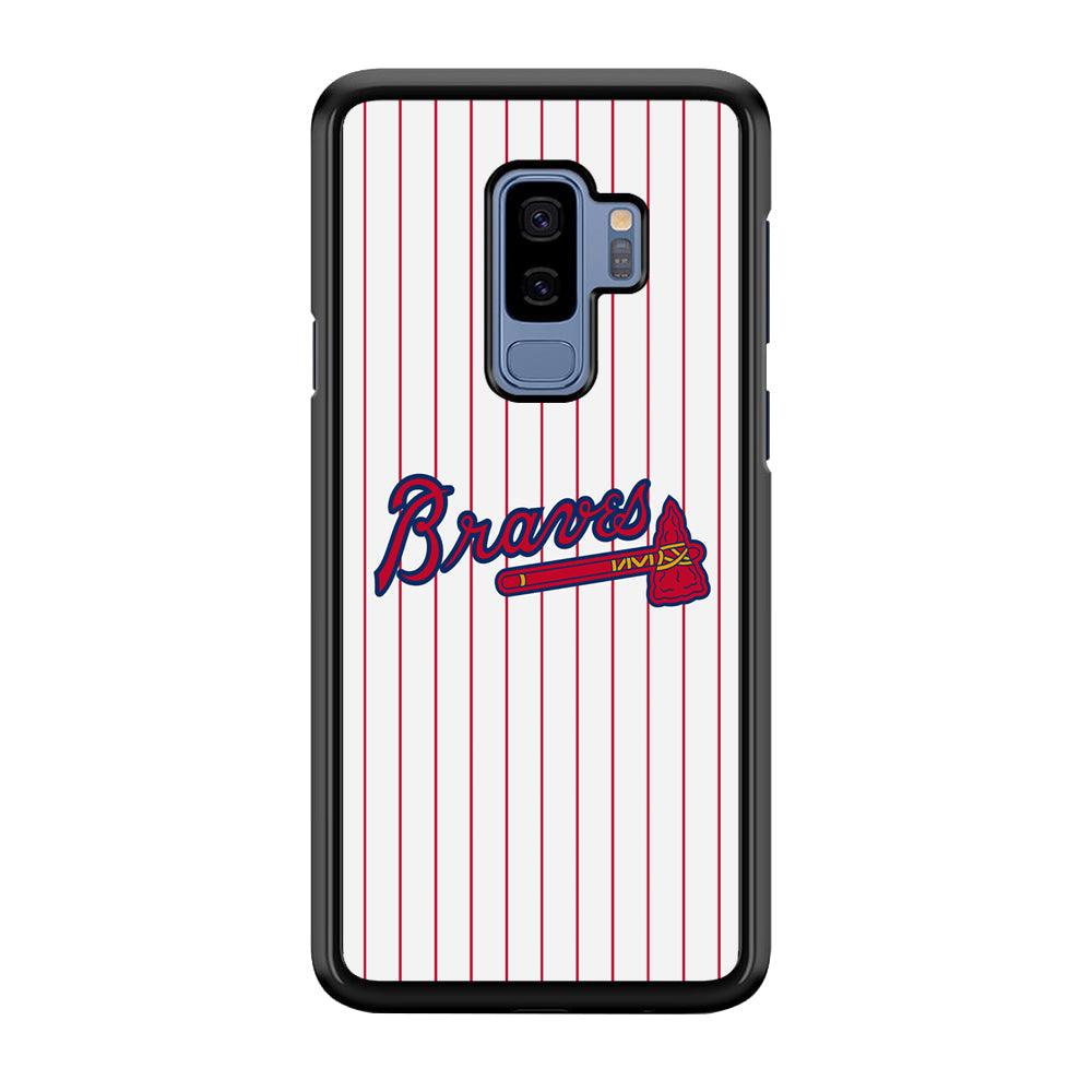 Atlanta Braves The Red Axe Samsung Galaxy S9 Plus Case-Rubber Black (2D Case)-Oxvistore