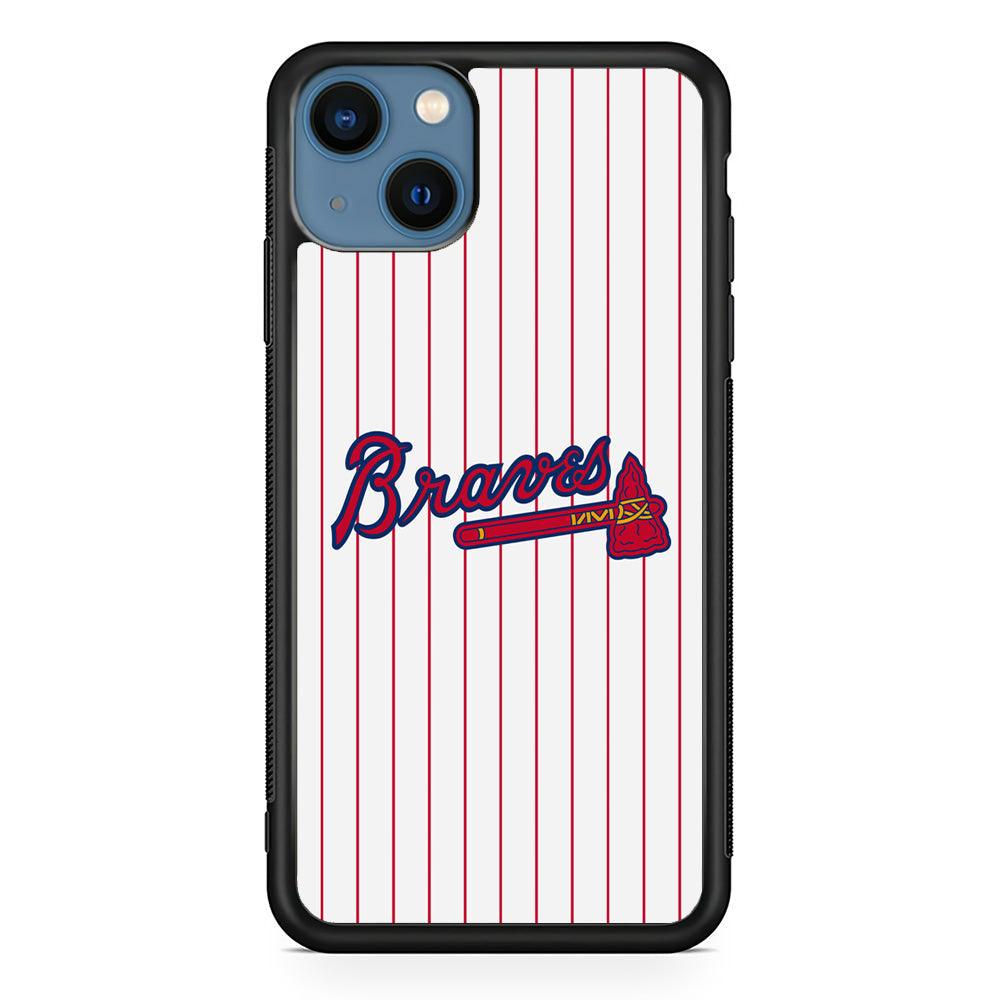 Atlanta Braves The Red Axe iPhone 13 Case-Rubber Black (2D Case)-Oxvistore