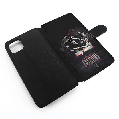 Atlanta Falcons Helmet Flip Wallet Phone Case