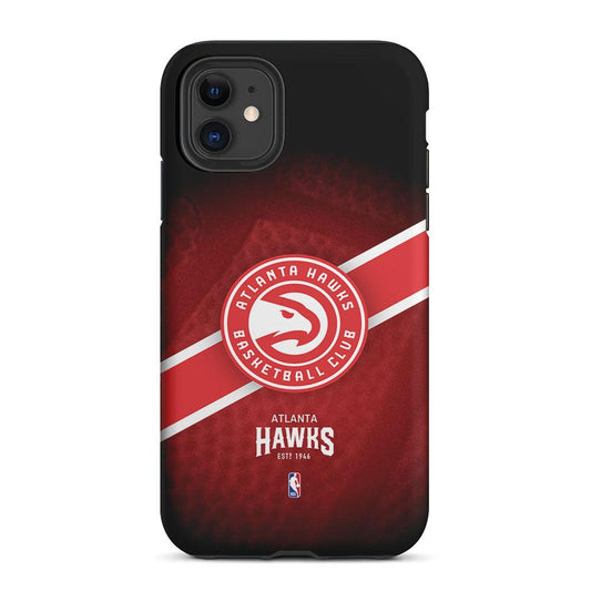Atlanta Hawks Logo 2 in 1 Tough Phone Case-Oxvistore