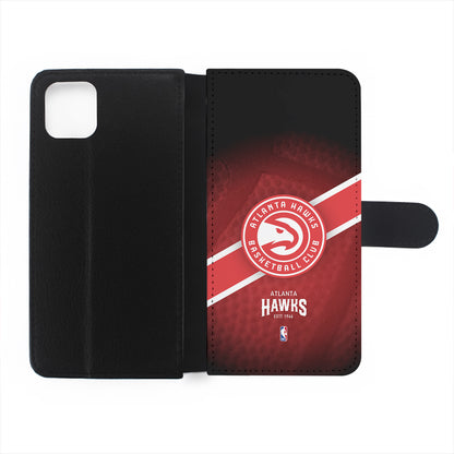 Atlanta Hawks Logo Flip Wallet Phone Case