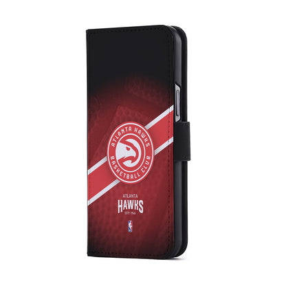 Atlanta Hawks Logo Flip Wallet Phone Case