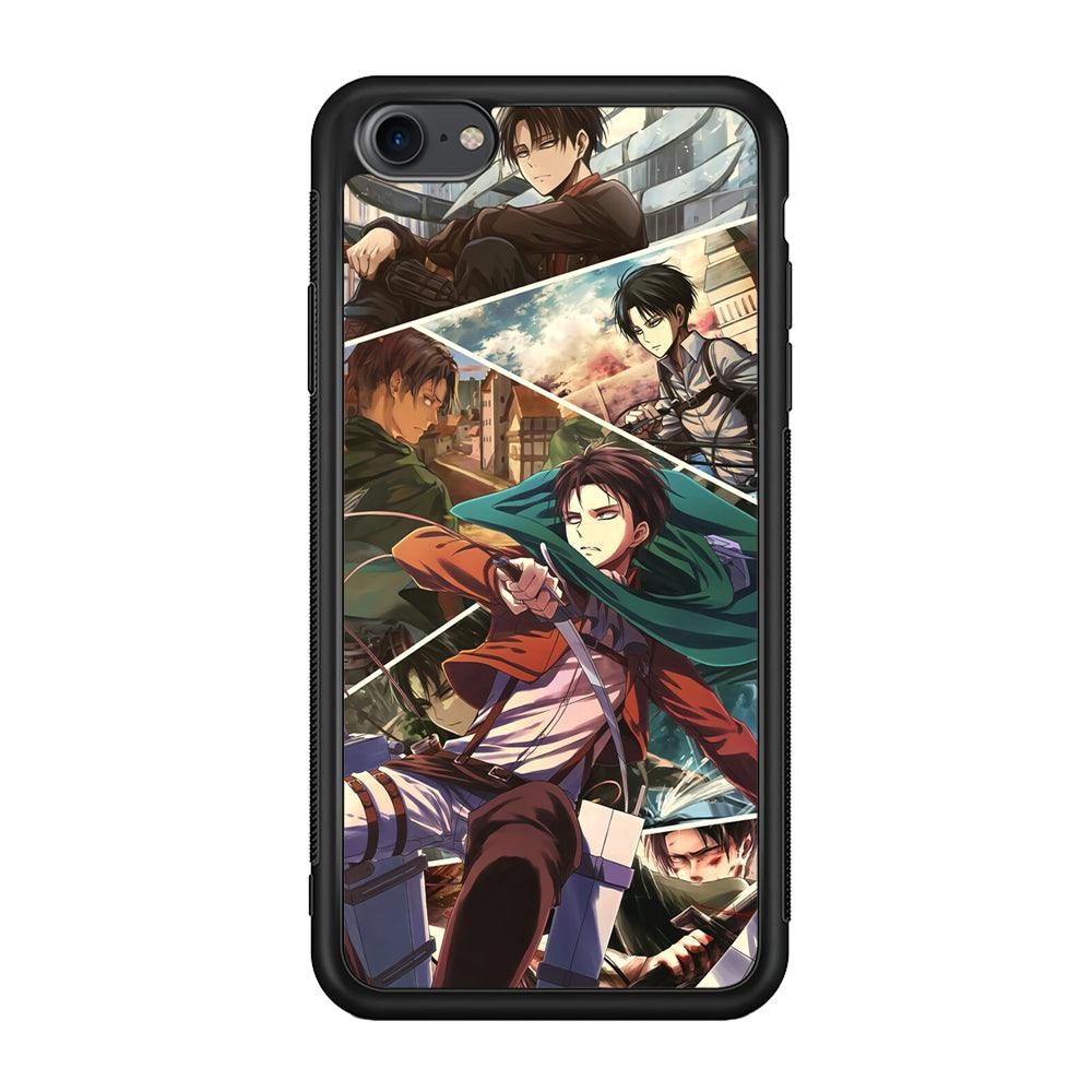 Attack on Titan Collage of Fighter iPhone 8 Case-Oxvistore