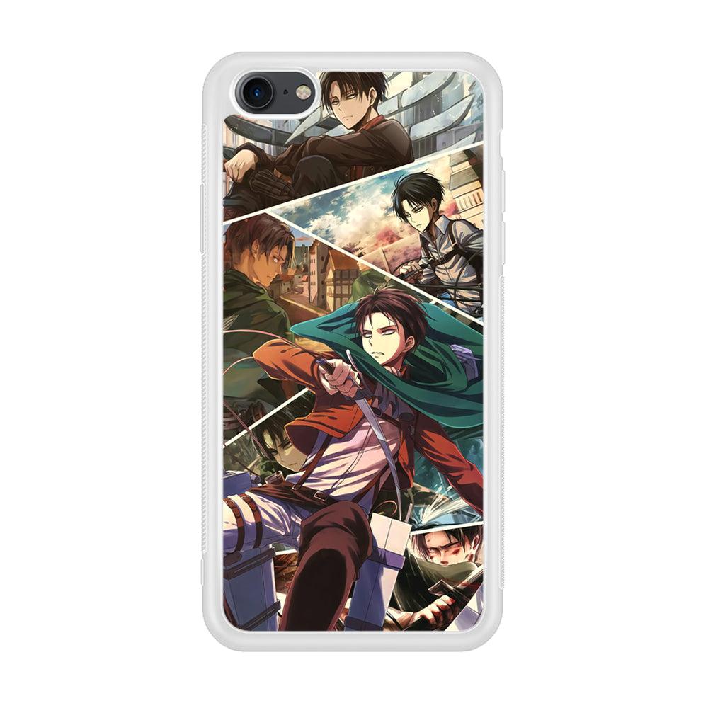 Attack on Titan Collage of Fighter iPhone 8 Case-Oxvistore