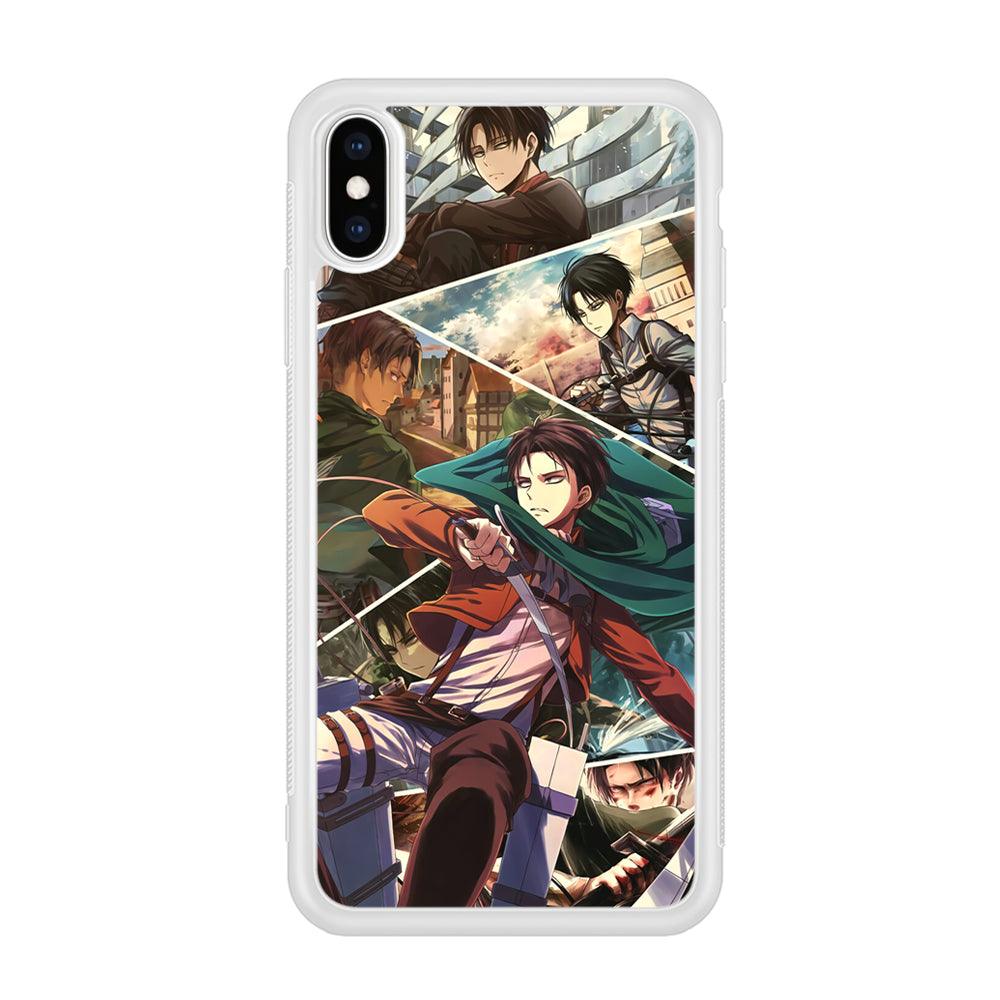 Attack on Titan Collage of Fighter iPhone X Case-Oxvistore