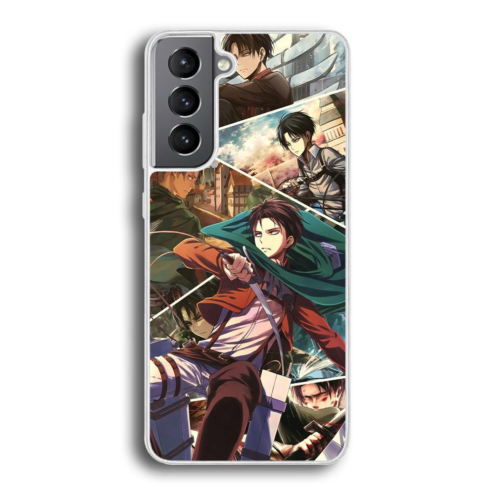 Attack on Titan Collage of Fighter Samsung Galaxy S21 Plus Case-Oxvistore