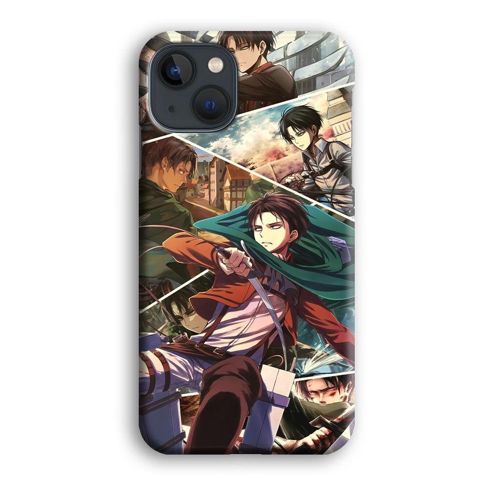 Attack on Titan Collage of Fighter iPhone 13 Case-Oxvistore