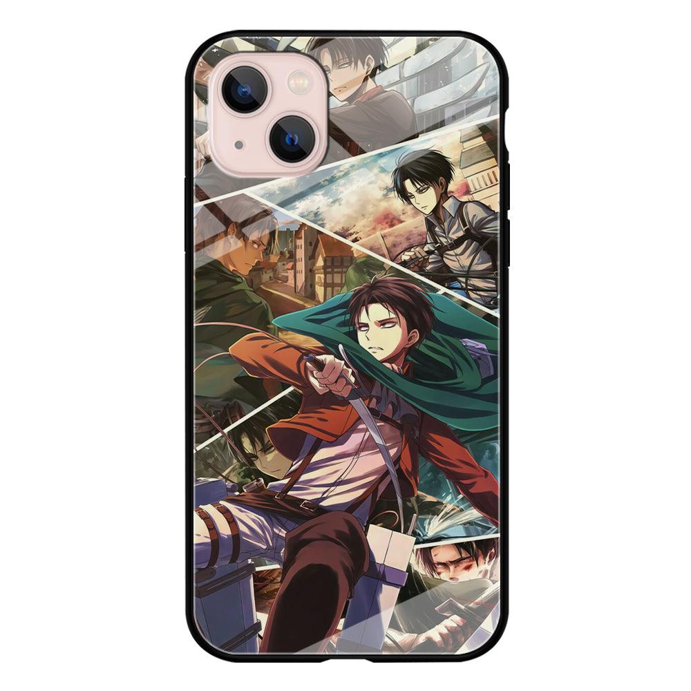 Attack on Titan Collage of Fighter iPhone 13 Case-Oxvistore