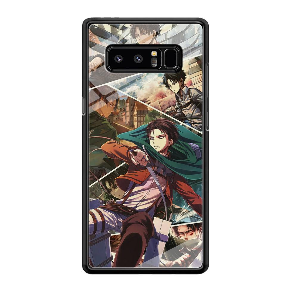 Attack on Titan Collage of Fighter Samsung Galaxy Note 8 Case-Oxvistore