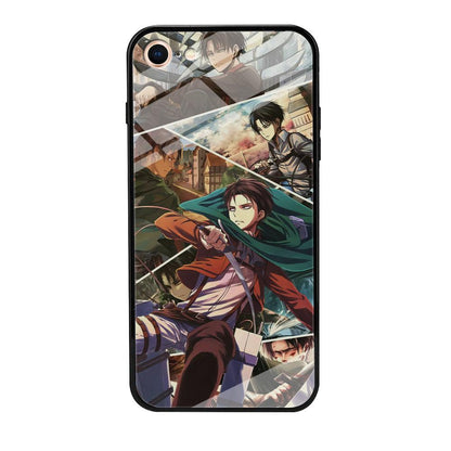 Attack on Titan Collage of Fighter iPhone 8 Case-Oxvistore