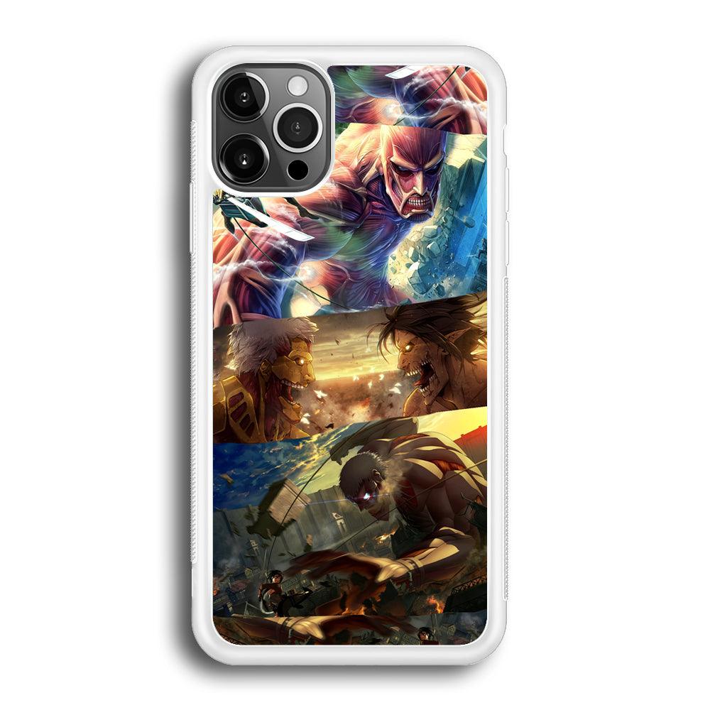 Attack on Titan Scene of Struggle iPhone 12 Pro Max Case-Oxvistore