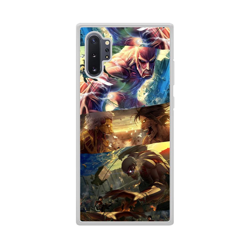 Attack on Titan Scene of Struggle Samsung Galaxy Note 10 Plus Case-Oxvistore