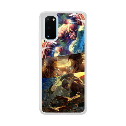 Attack on Titan Scene of Struggle Samsung Galaxy S20 Case-Oxvistore