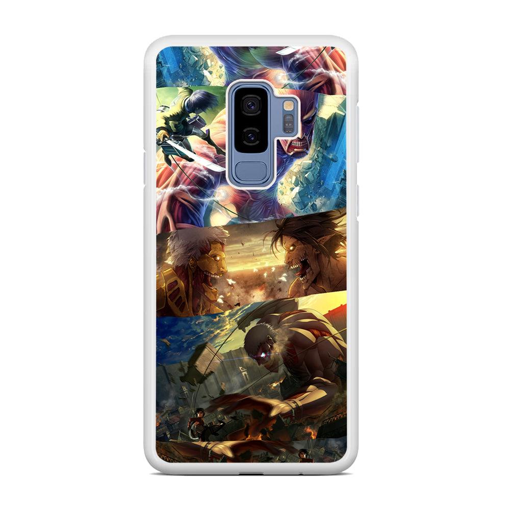 Attack on Titan Scene of Struggle Samsung Galaxy S9 Plus Case-Oxvistore