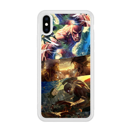 Attack on Titan Scene of Struggle iPhone X Case-Oxvistore