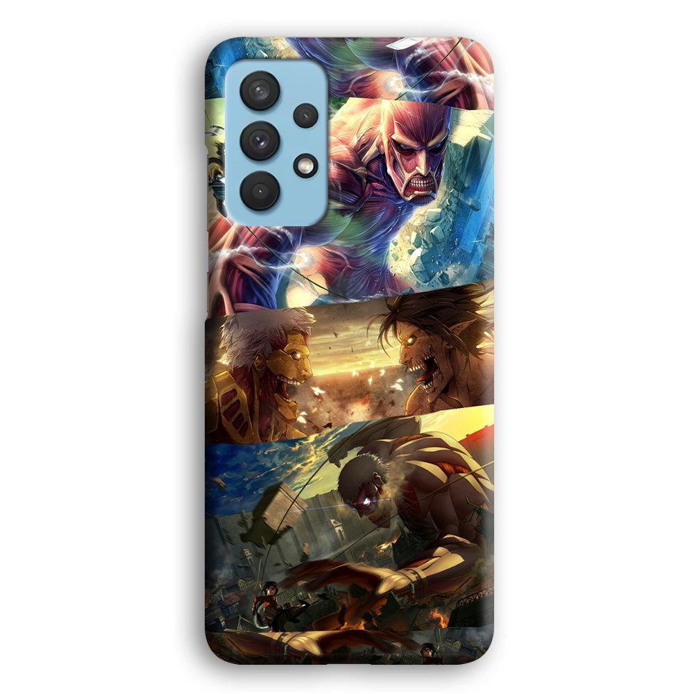 Attack on Titan Scene of Struggle Samsung Galaxy A32 Case-Oxvistore