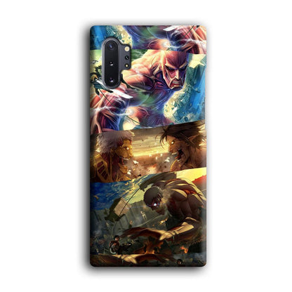 Attack on Titan Scene of Struggle Samsung Galaxy Note 10 Plus Case-Oxvistore