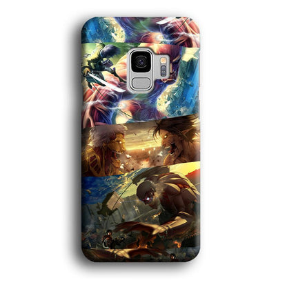 Attack on Titan Scene of Struggle Samsung Galaxy S9 Case-Oxvistore