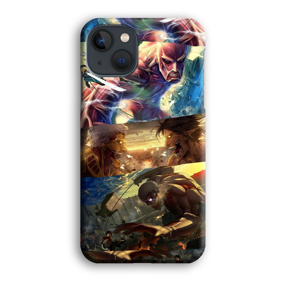 Attack on Titan Scene of Struggle iPhone 13 Case-Oxvistore