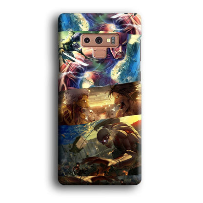 Attack on Titan Scene of Struggle Samsung Galaxy Note 9 Case-Oxvistore