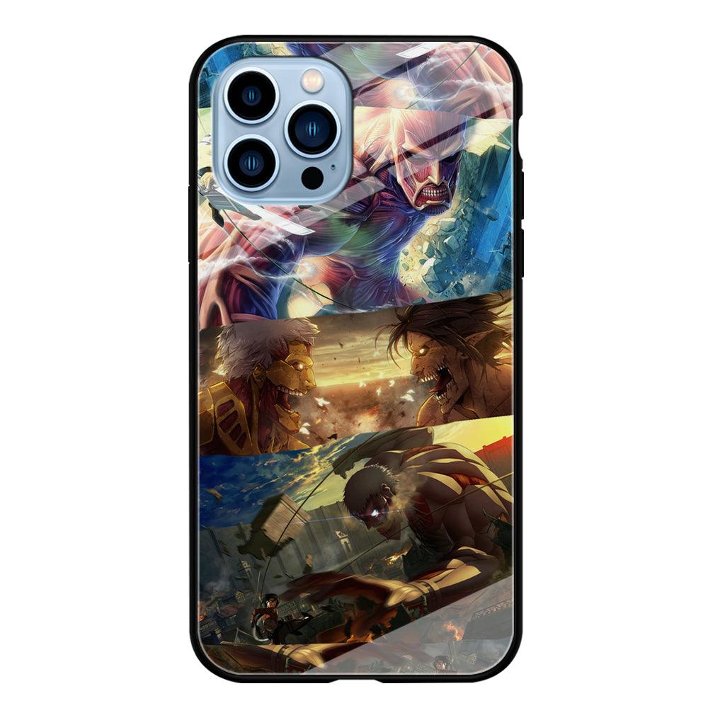 Attack on Titan Scene of Struggle iPhone 13 Pro Case-Oxvistore