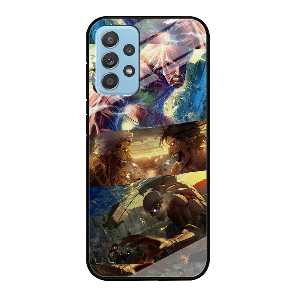 Attack on Titan Scene of Struggle Samsung Galaxy A52 Case-Oxvistore