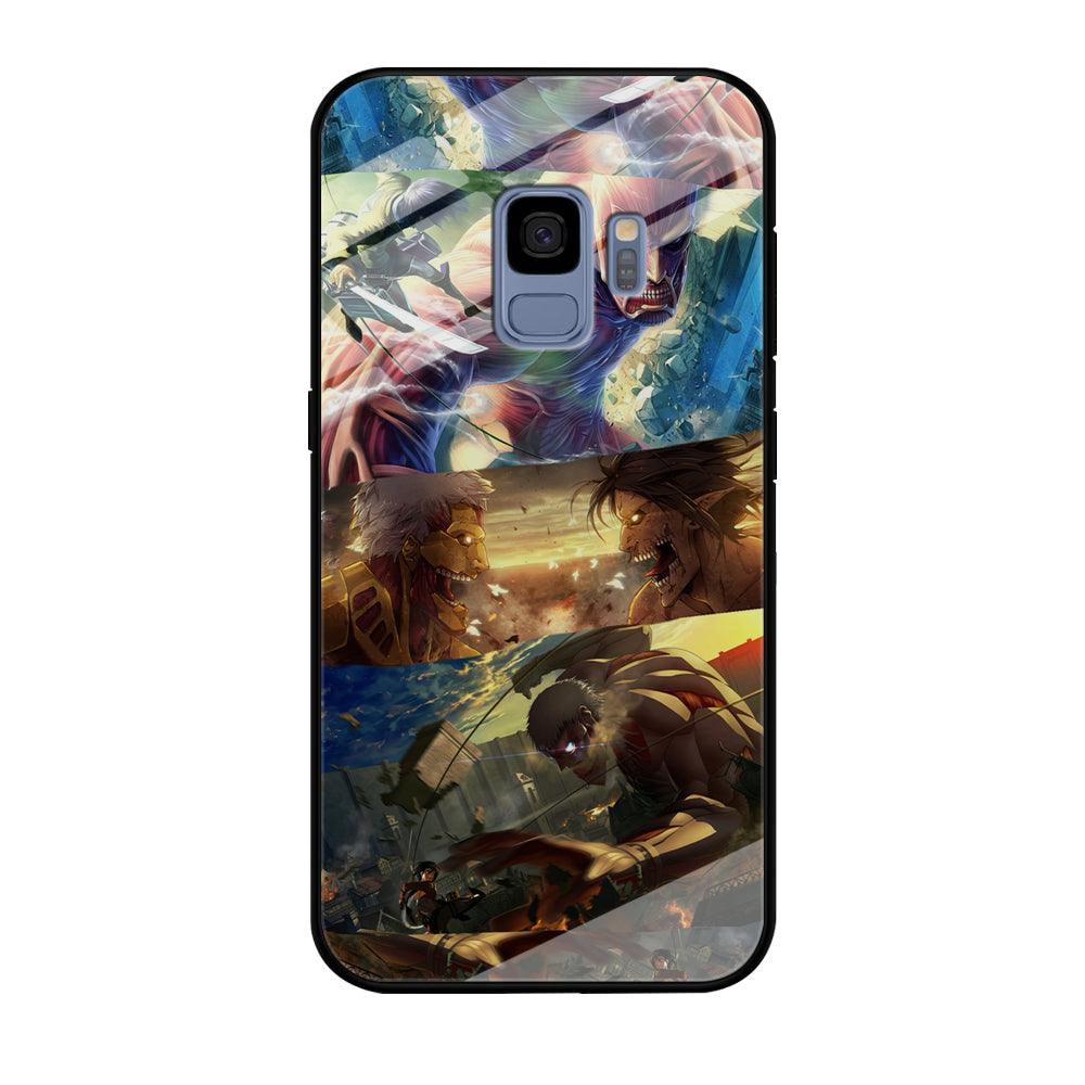 Attack on Titan Scene of Struggle Samsung Galaxy S9 Case-Oxvistore