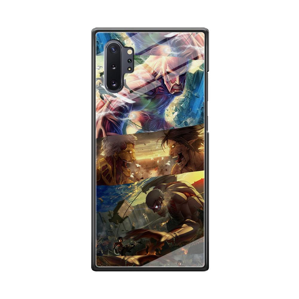 Attack on Titan Scene of Struggle Samsung Galaxy Note 10 Plus Case-Oxvistore