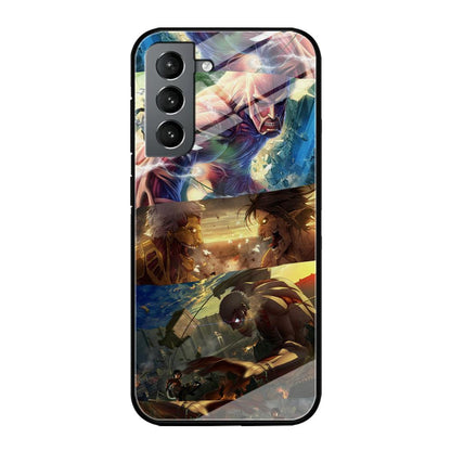 Attack on Titan Scene of Struggle Samsung Galaxy S21 Plus Case-Oxvistore