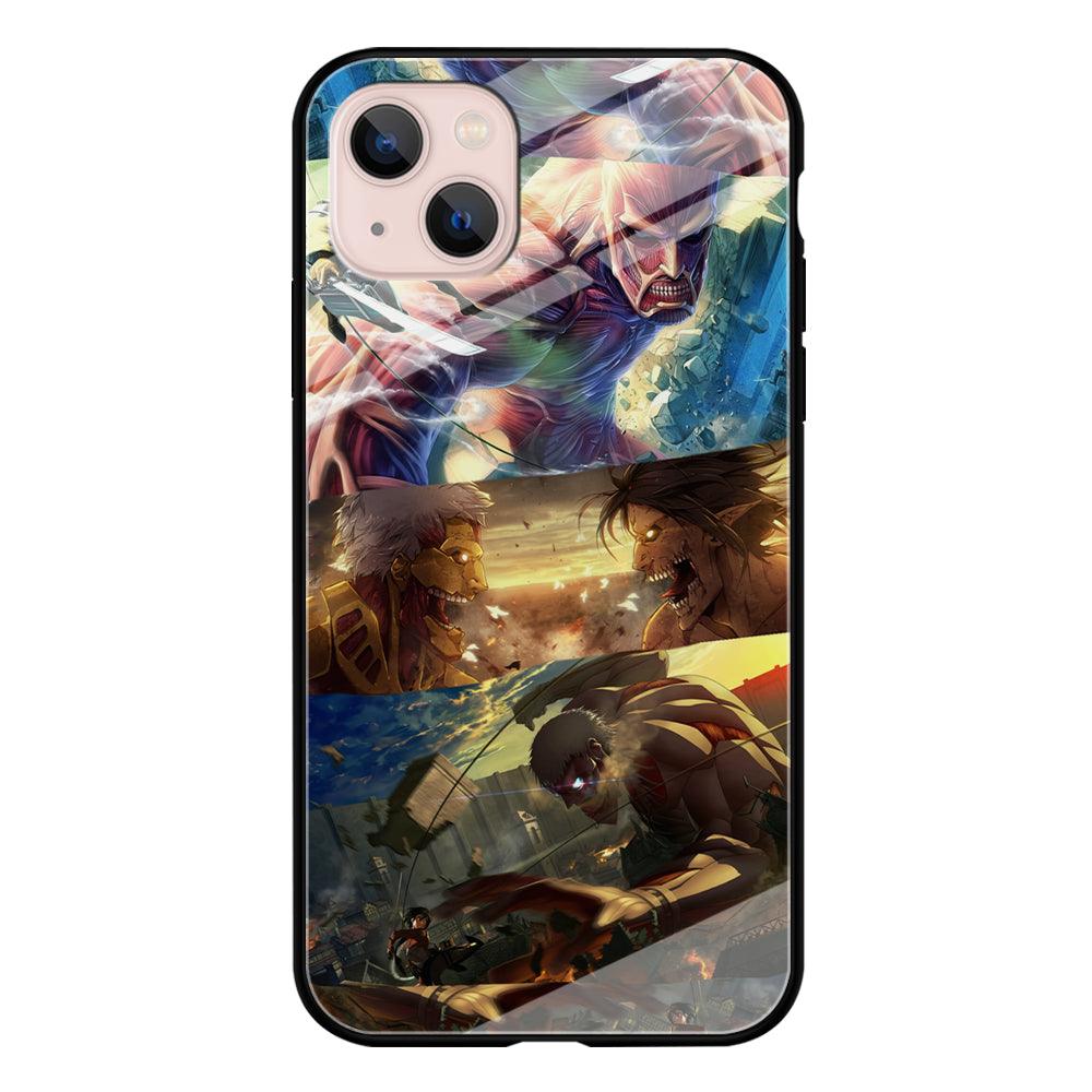 Attack on Titan Scene of Struggle iPhone 13 Case-Oxvistore