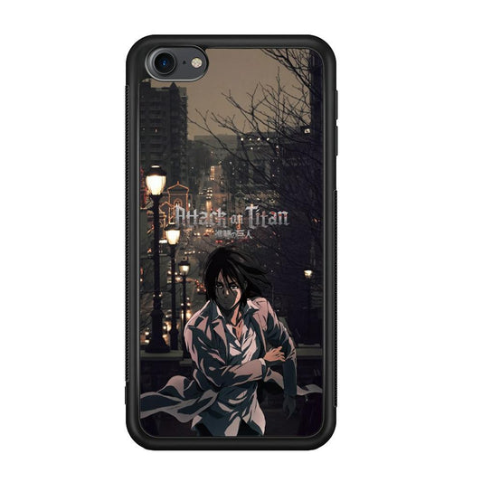 Attack on Titan Walked Home iPod Touch 6 Case-Rubber Black (2D Case)-Oxvistore