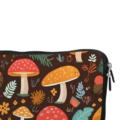 Autumn Mushrooms Pattern Laptop Sleeve Protective Cover