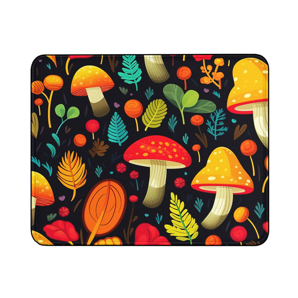 Autumn Mushrooms Texture Mouse Pads