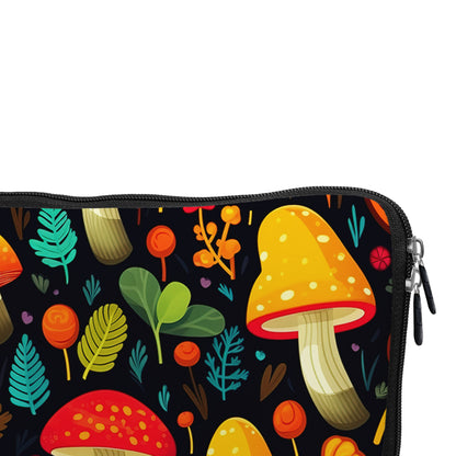 Autumn Mushrooms Texture Laptop Sleeve Protective Cover