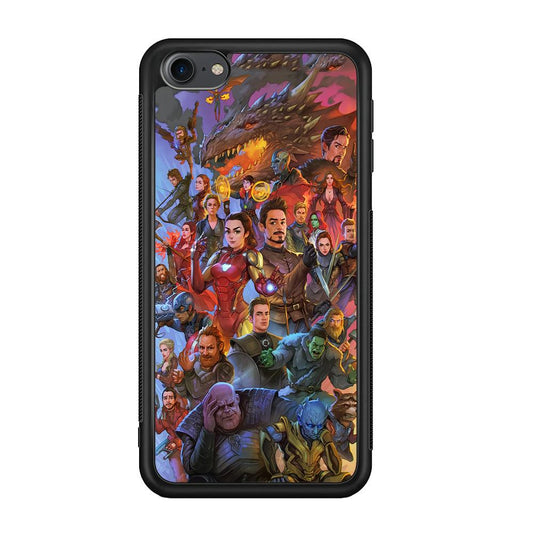 Avenger Assembly Point iPod Touch 6 Case-Rubber Black (2D Case)-Oxvistore