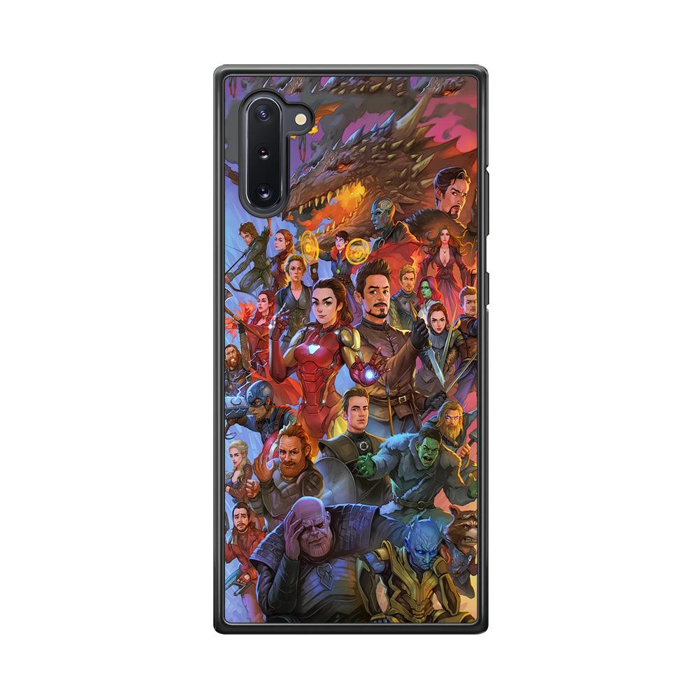 Avenger Assembly Point Samsung Galaxy Note 10 Case-Rubber Black (2D Case)-Oxvistore