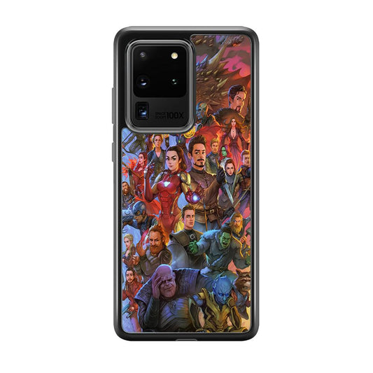 Avenger Assembly Point Samsung Galaxy S20 Ultra Case-Rubber Black (2D Case)-Oxvistore