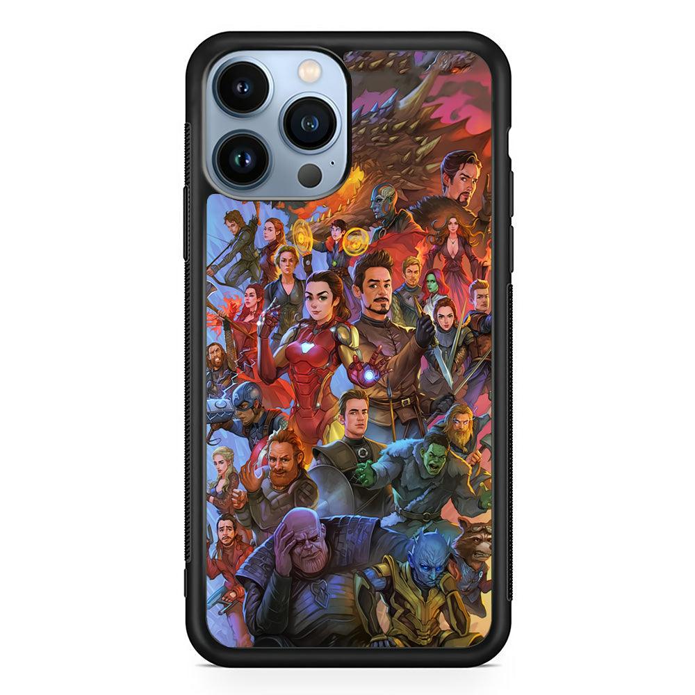 Avenger Assembly Point iPhone 15 Pro Max Case-Rubber Black (2D Case)-Oxvistore
