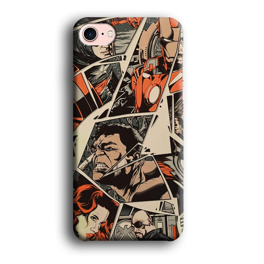 Avenger Piece of The Heroes iPhone 8 Case-Oxvistore