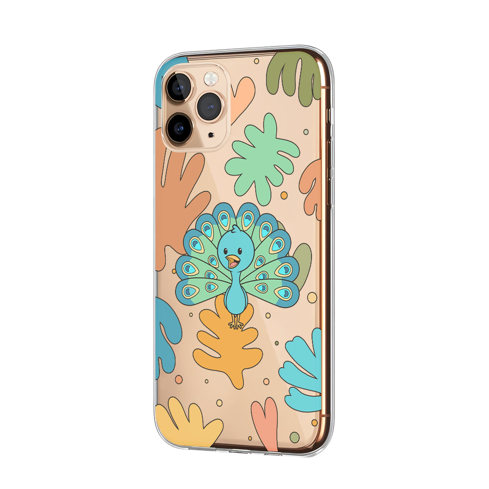 Baby Peacocks Blooming Beauty Clear Soft Case