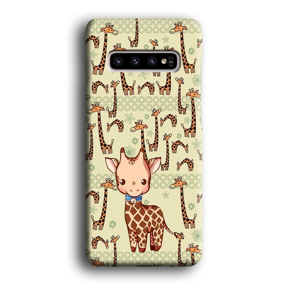 Baby Giraffe Adventure Ground Samsung Galaxy S10 Case-Oxvistore